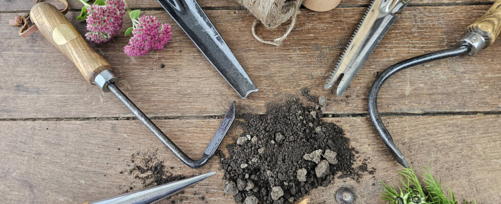 Unsere Gartenwerkzeuge aus Edelstahl sind...