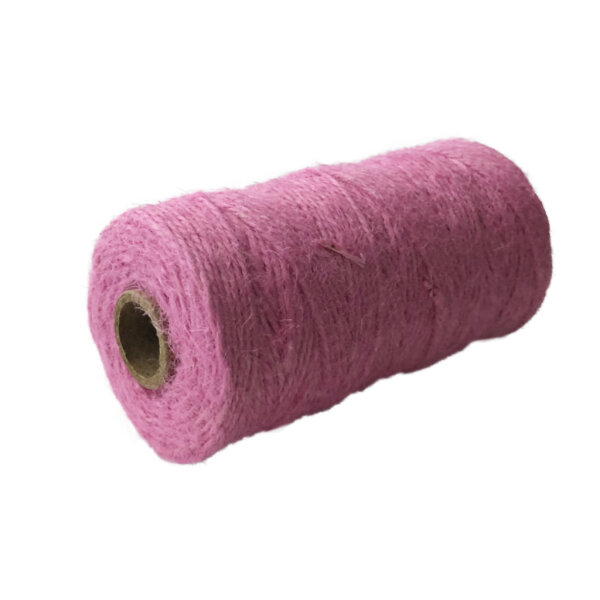 Juteschnur 2mm, 100m, Vintage Rose