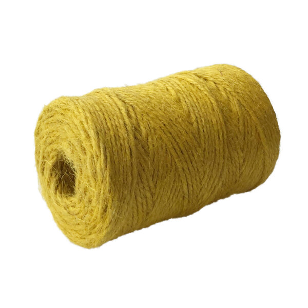 Juteschnur 3mm, 100m, Yellow