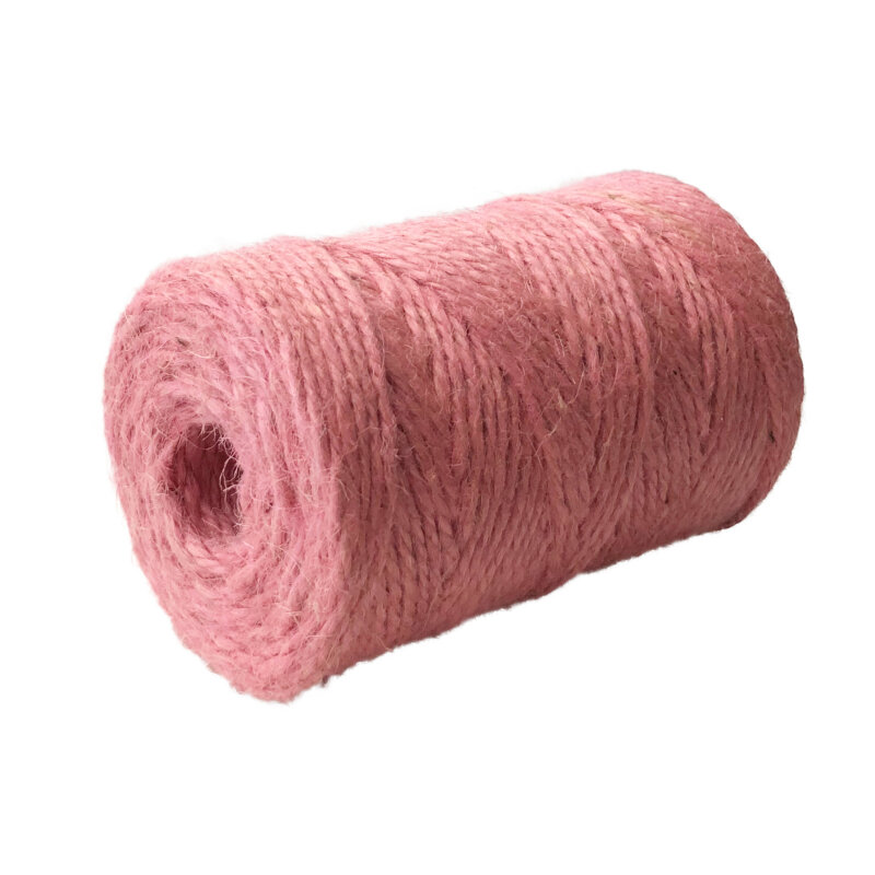 Juteschnur 3mm, 100m, Rose Pink