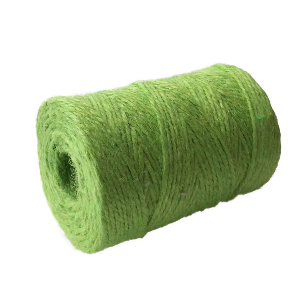 Juteschnur 3mm, 100m, Apple Green