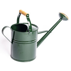 Gießkanne mit Holzgriff, 5l, British Racing Green