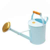 Gießkanne mit Holzgriff, 5l, Sky Blue