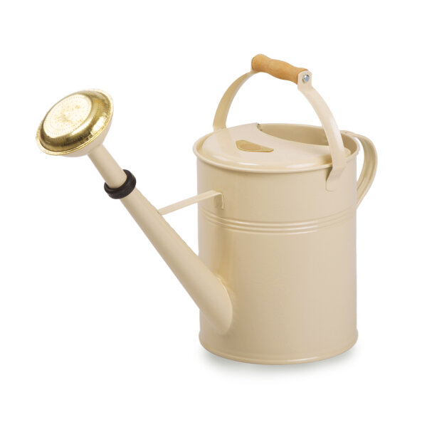 Gießkanne mit Holzgriff Profi, 9l, Vintage Cream