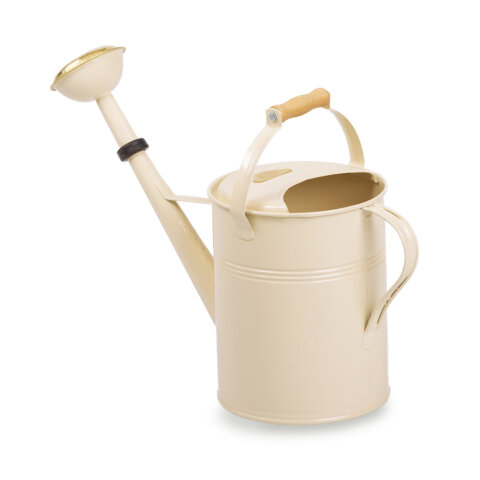 Gießkanne mit Holzgriff Profi, 9l, Vintage Cream
